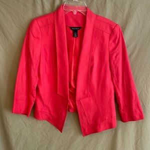 White House Black Market pink suit jacket